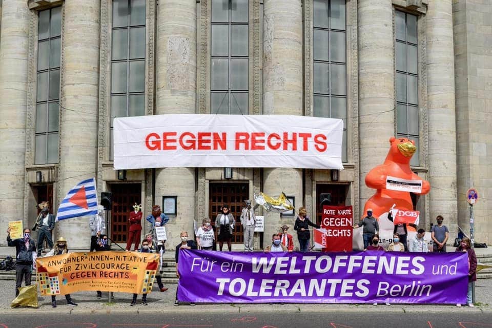 Vielfältige Proteste gegen rechtsoffene Kundgebungen und Demonstrationen durch Berlin-Mitte